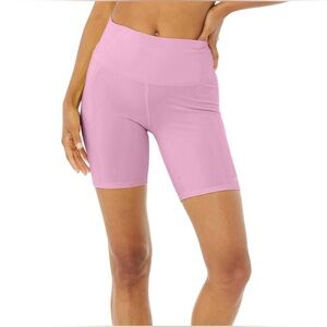 ALO Yoga Women's Pink High-Waist Shorts